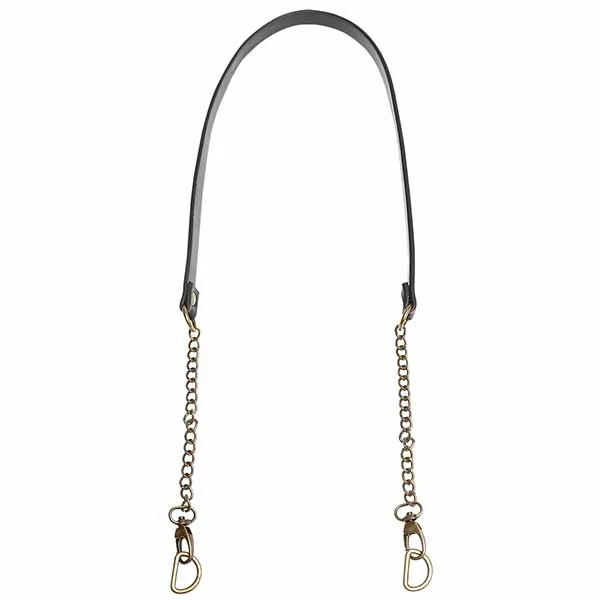 Go Handmade Skulderrem m/ bronze kæde 16mm x 102cm